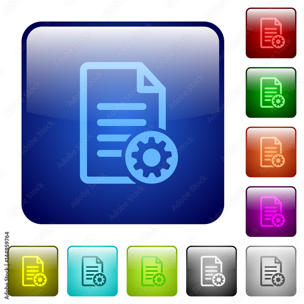 Document settings color square buttons Document settings color square buttons