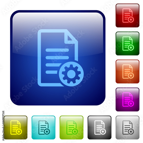 Document settings color square buttons