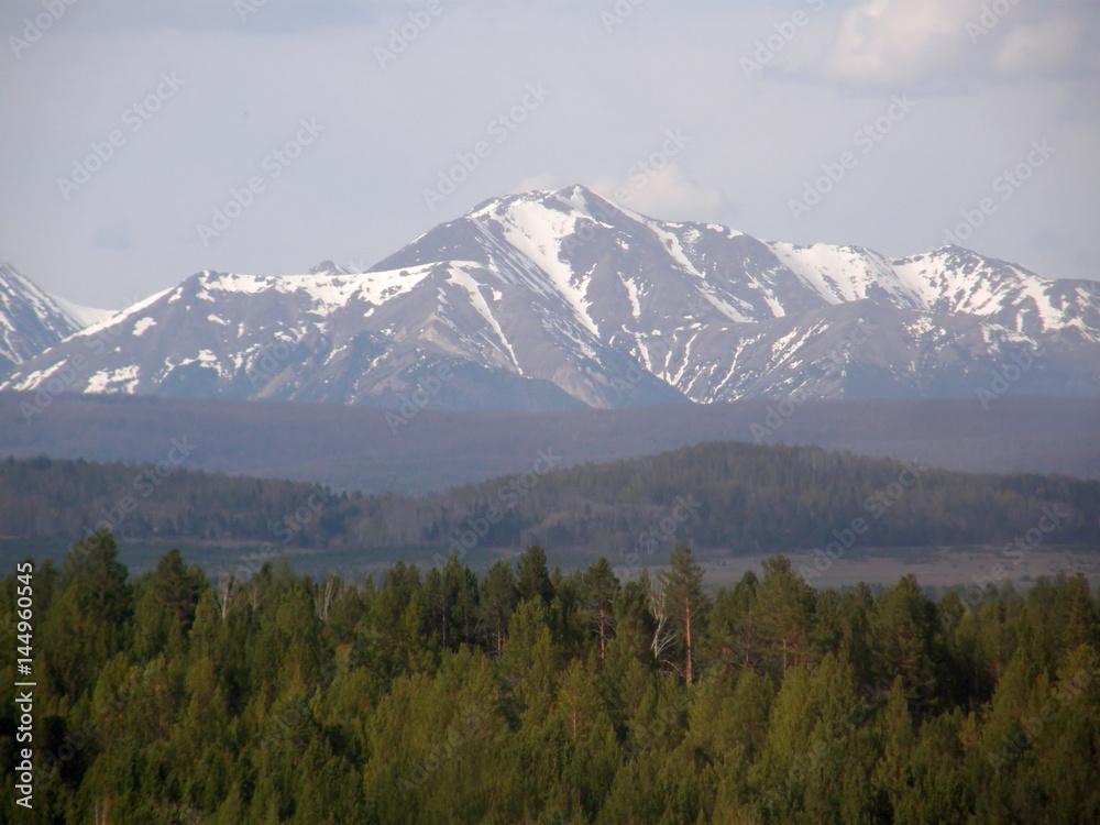 Peak. Eastern Sayan mountains. The Republic of Buryatia.