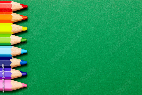 colorful pencil on background