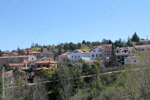 Panoramic view of Siguenza in Guadalajara, Spain