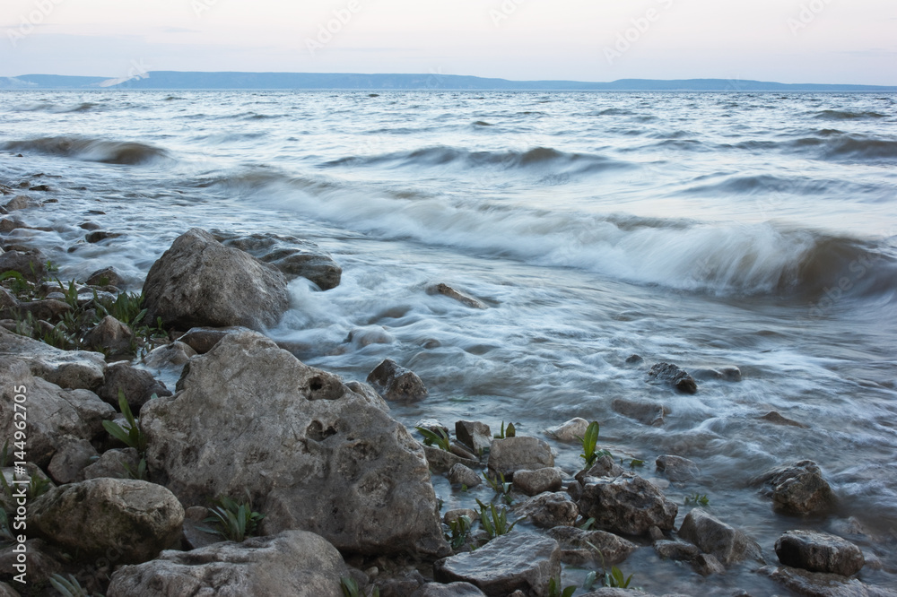 surf on rocky shore surf on rocky shore