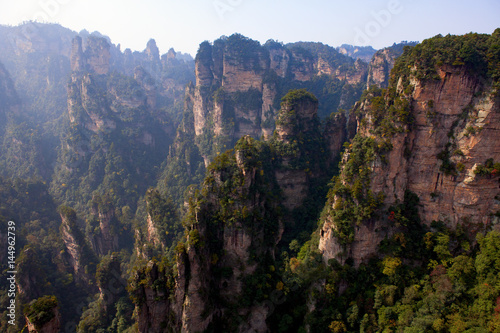 Mountain landscape of Zhangjiajie  a national park in China