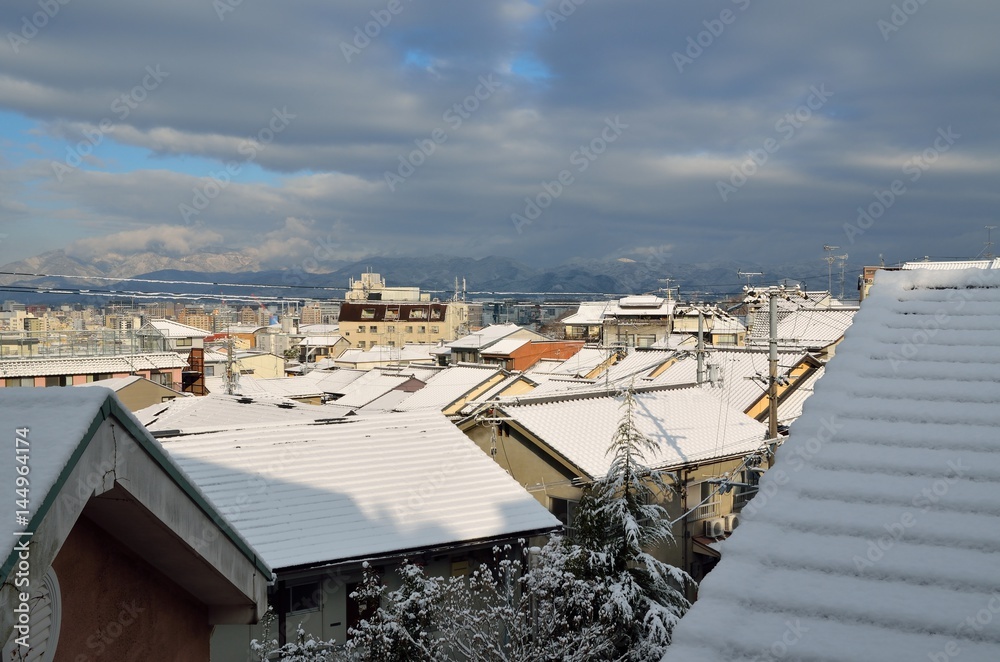 冬の京都市風景