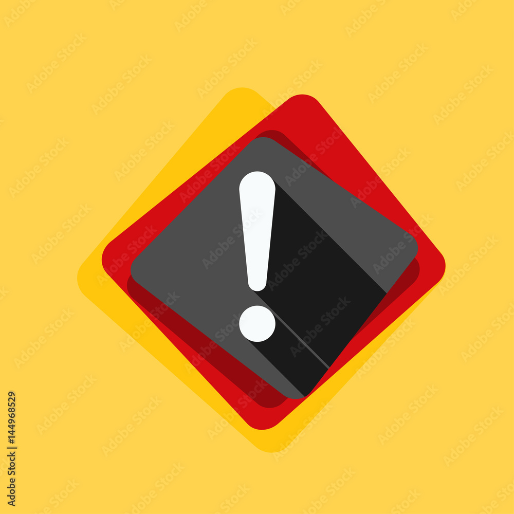 Exclamation Danger sign illustration Exclamation Danger sign illustration
