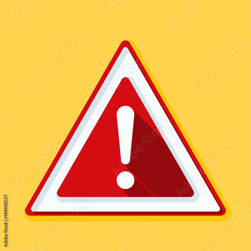 Exclamation Danger sign illustration