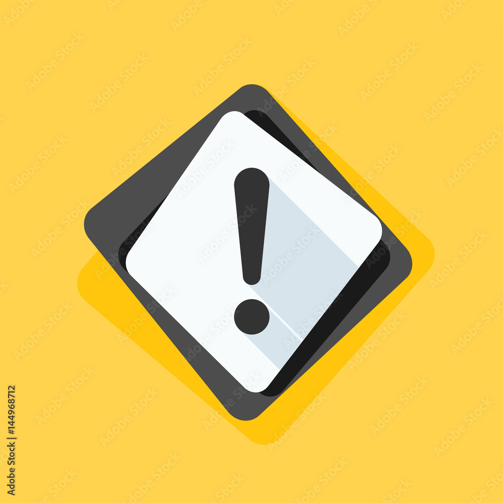 Exclamation Danger sign illustration Exclamation Danger sign illustration