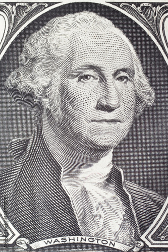 Washington  George portrait on dollar bill