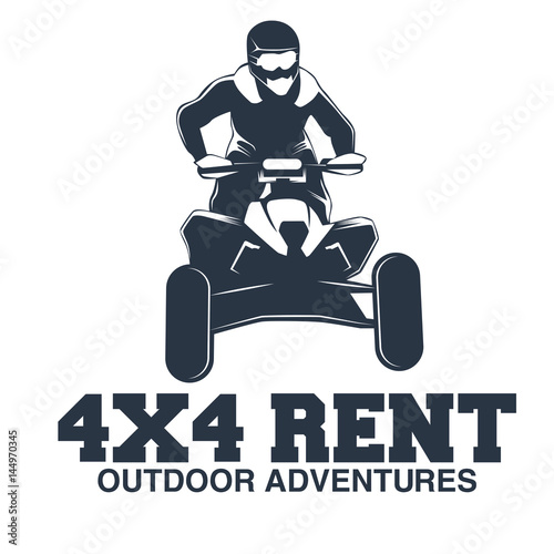 Set of ATV vehicle logo and emblems