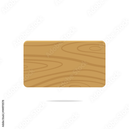 Wooden board vector