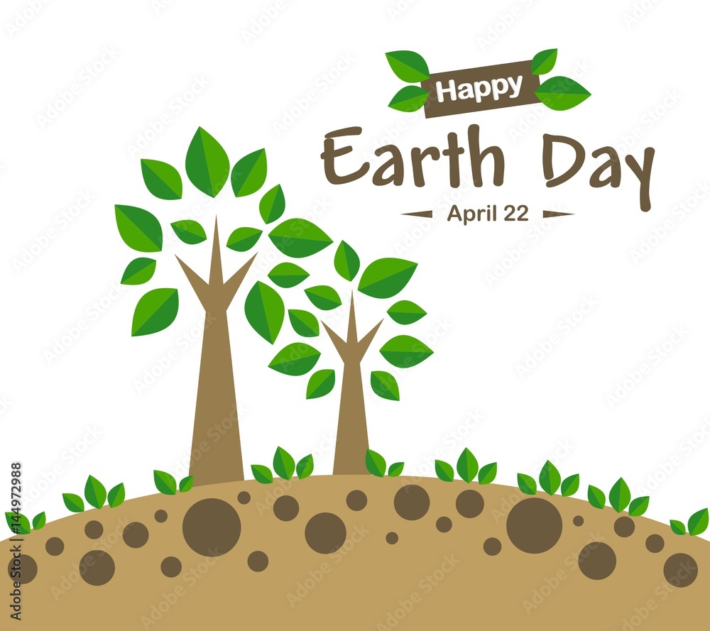 Fototapeta premium Earth day design concept