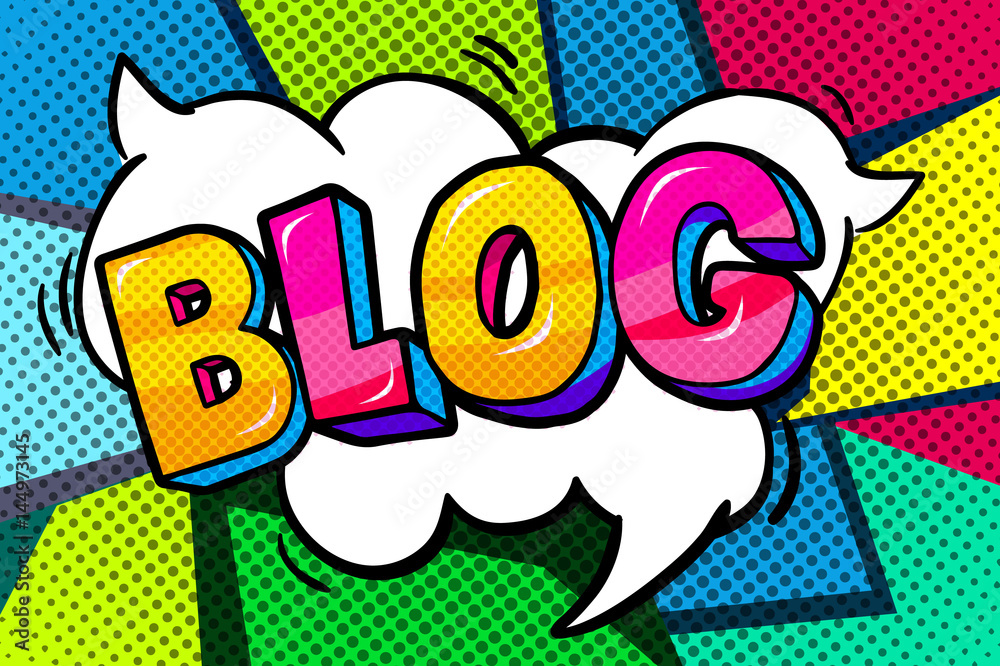 Blog word bubble.