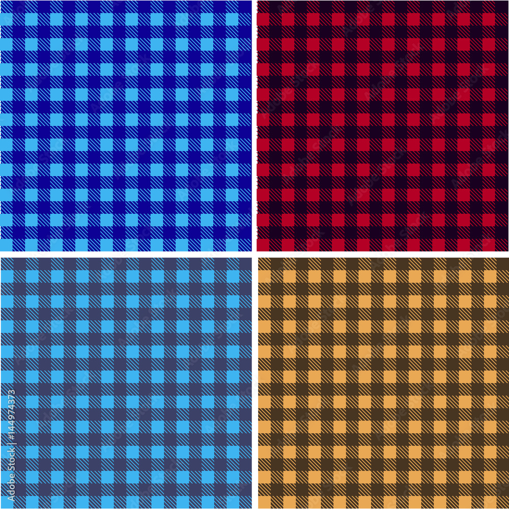 Picnic table cloth. Color square plaid pattern. Geometrical traditional ornament for fashion textile, cloth, backgrounds. Vector illustration Picnic table cloth. Color square plaid pattern. Geometrical traditional ornament for fashion textile, cloth, backgrounds. Vector illustration