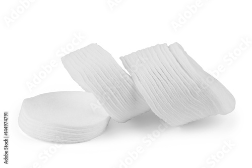 Cotton swabs and sticks isolated on white