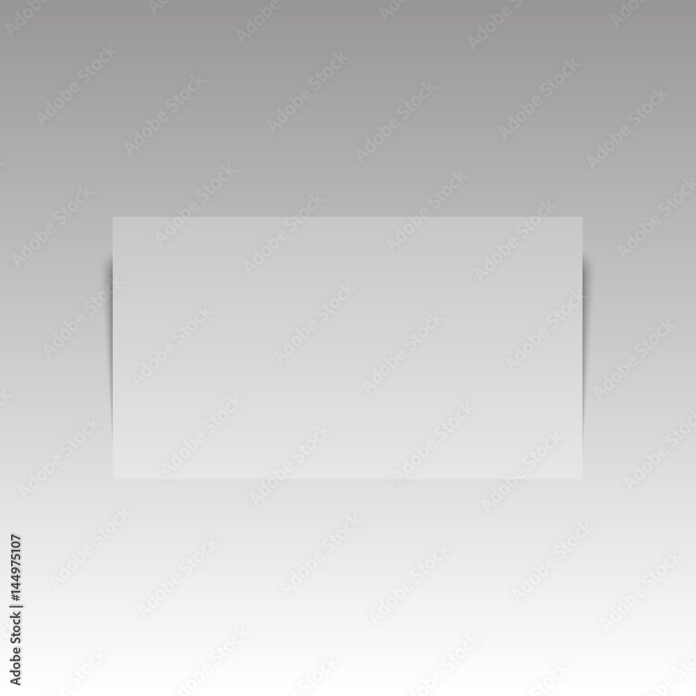 Isolated stack of blank business card on white background with soft shadows. Vector Isolated stack of blank business card on white background with soft shadows. Vector