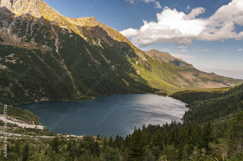 Morskie Oko one of the most beautiful lakes in the Tatra mountains.