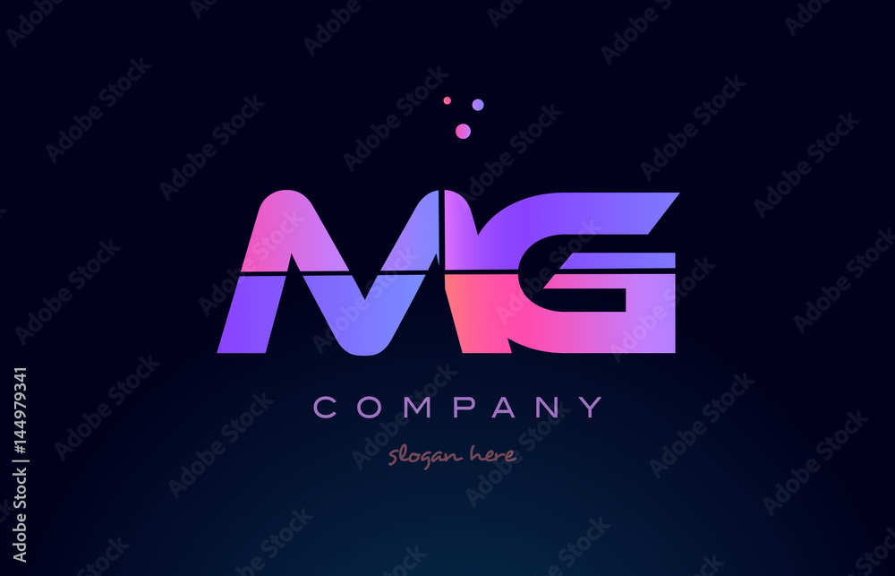 mg m g creative blue pink purple alphabet letter logo icon design mg m g creative blue pink purple alphabet letter logo icon design