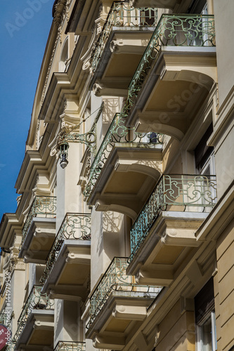 Alte Hausfassade mit Balkon in Bad Gastein     sterreich