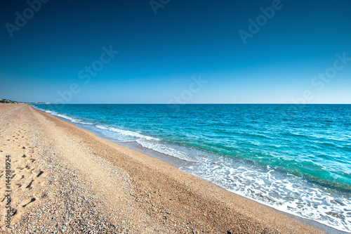 Deserted beaches of the Mediterranean coast of Turkey. © kosmos111