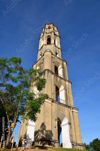 Manaca Iznaga tower in Valle de los Ingenios valley near Trinidad city in Cuba