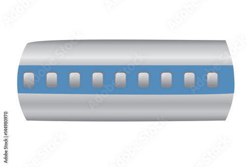 Windows of the white airplane.vector illustration.plane.