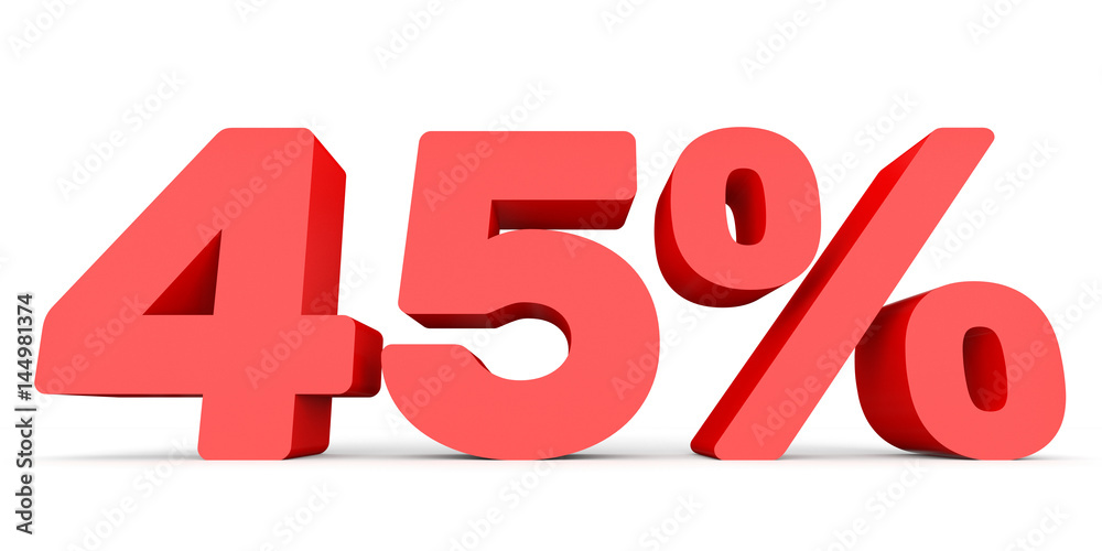 Forty five percent off. Discount 45 %. Forty five percent off. Discount 45 %.