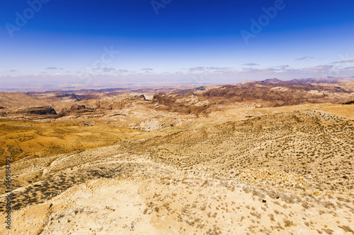 View of Jordanian desert.