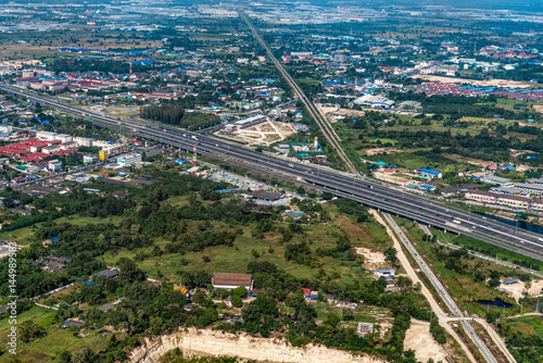 Aerial Photo Land Development and Residential Area