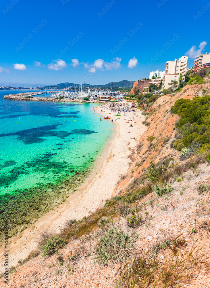 Mittelmeer Küste Spanien Mallorca Strand Platja de l'Oratori Portals Nous
