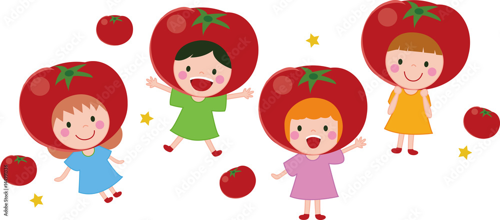 トマトの女の子イラスト トマトの女の子イラスト
