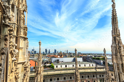 View from Duomo roof in Milan © Sergey Yarochkin
