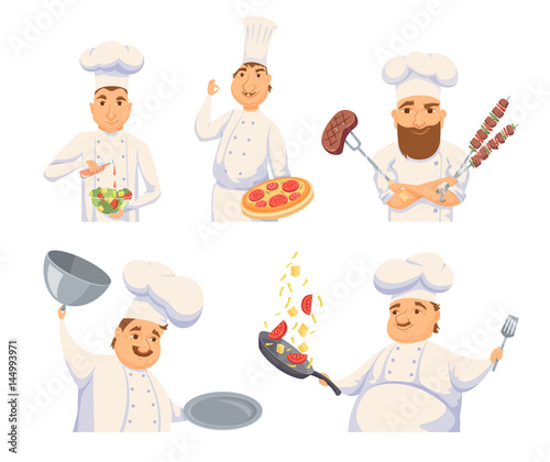 Chefs in restaurant
