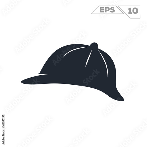 sherlock holmes hat silhouette illustration vector design