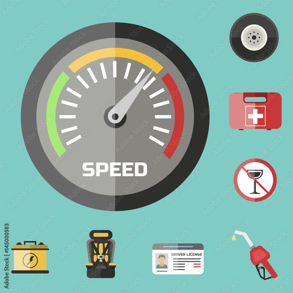 Auto transport motorist icon symbol vehicle equipment service car driver tools vector illustration. Auto transport motorist icon symbol vehicle equipment service car driver tools vector illustration.