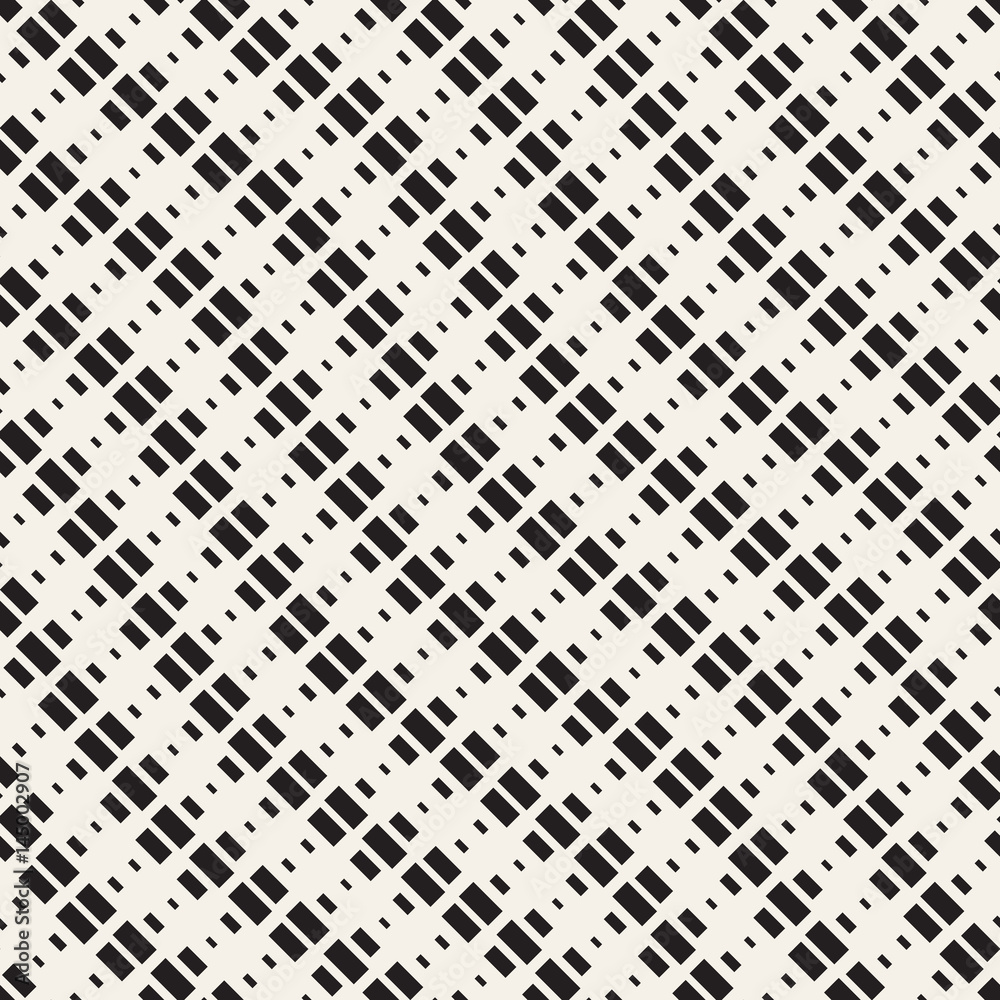 Repeating Rectangle Shape Halftone. Modern Lattice Texture. Vector Seamless Monochrome Pattern Repeating Rectangle Shape Halftone. Modern Lattice Texture. Vector Seamless Monochrome Pattern