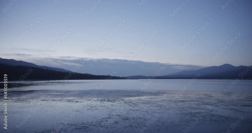Big Bear Lake during sunrise. Big Bear Lake during sunrise.