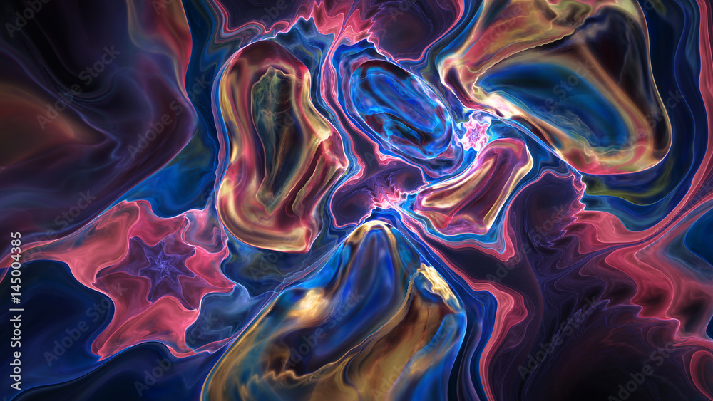 Obraz premium Colorful abstract fractal illustration