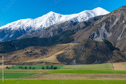 Castle Hill Peak, locate in New Zealand's South Island close to State Highway 73 between Darfield and Arthur's Pass.  photo