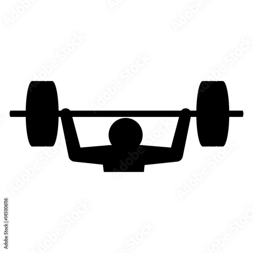 Gym and fitness lifestyle icon vector illustration graphic design