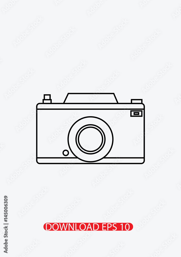 Photo camera icon, Vector Photo camera icon, Vector