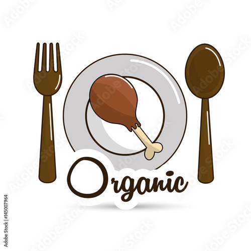 delicious dish chicken thigh icon