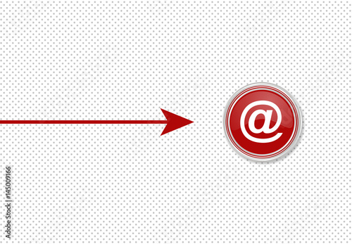 Pfeil zeigt auf Knopf - at e-mail