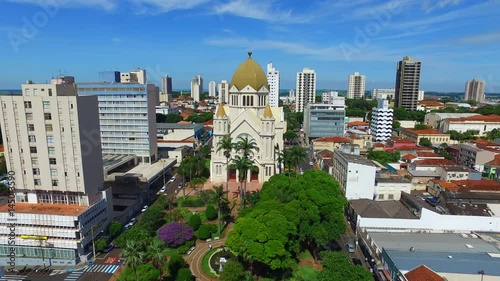Aerial View in Araraquara city, state Sao Paulo - Brazil photo