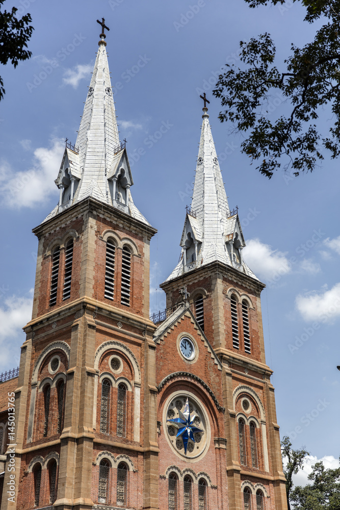 Notre Dame Cathedral Basilica of Saigon in Ho Chi Minh, Vietnam