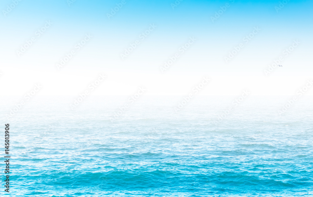 Bright blue water surface Bright blue water surface