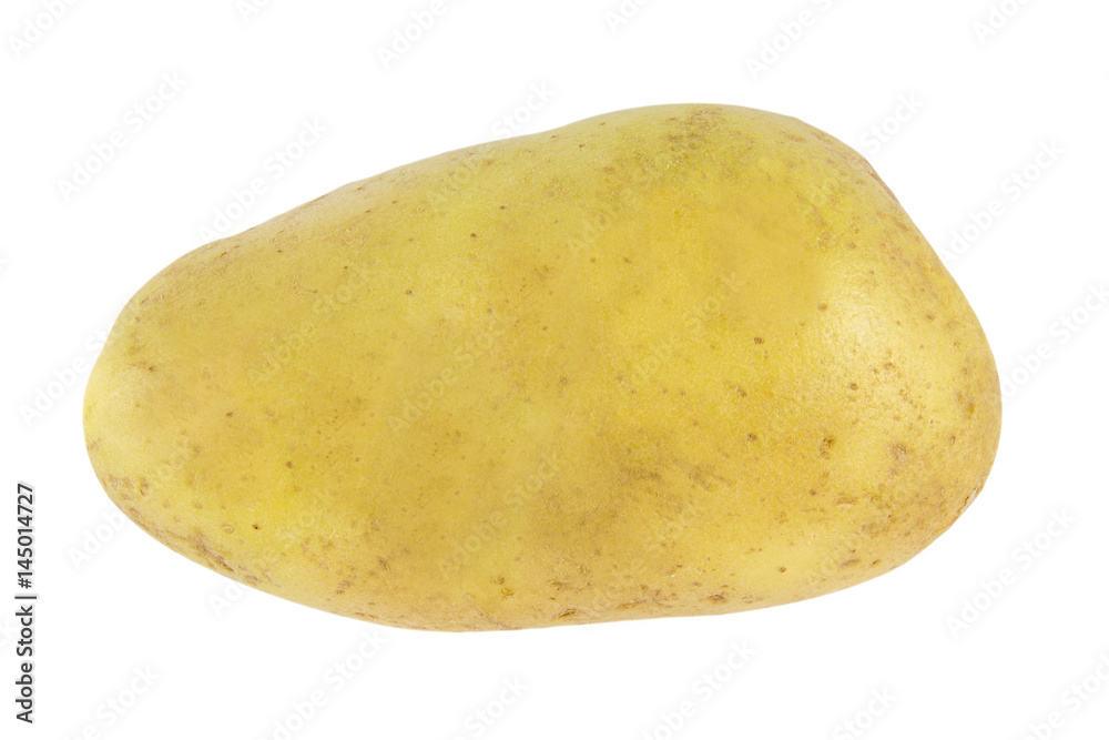 New potato isolated on white background close up New potato isolated on white background close up