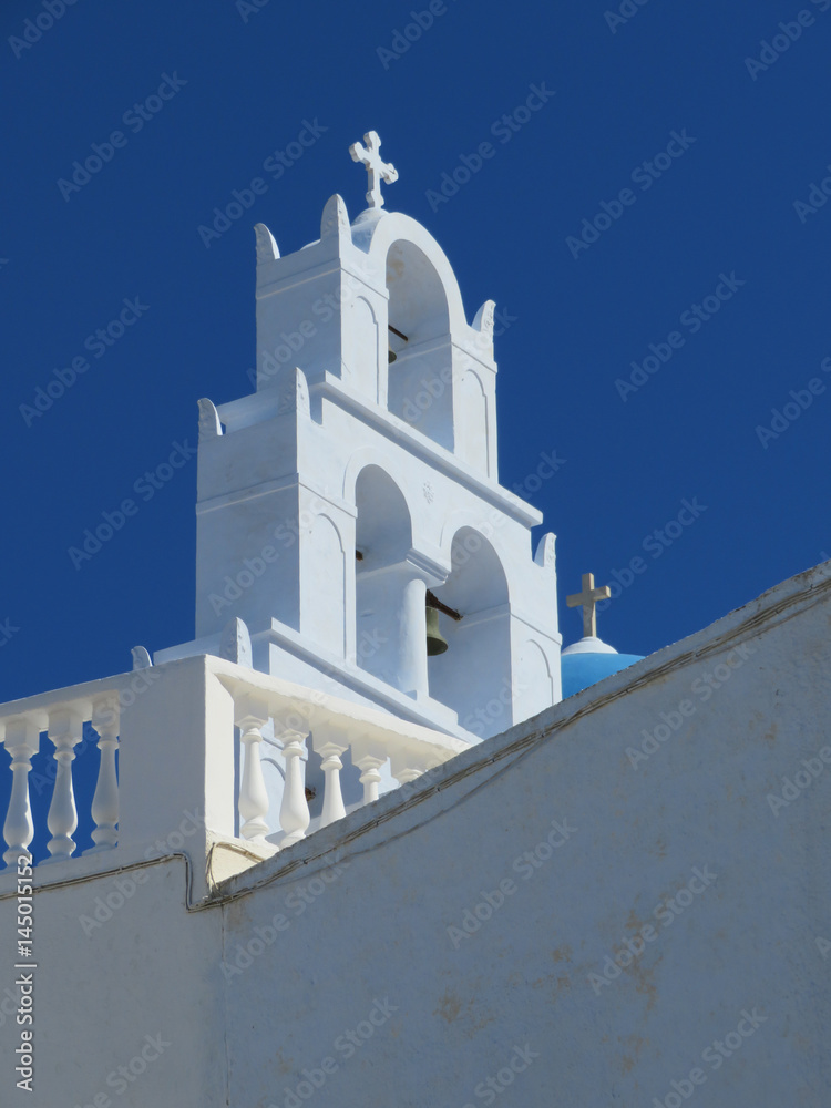 Greek Island Church Belltower