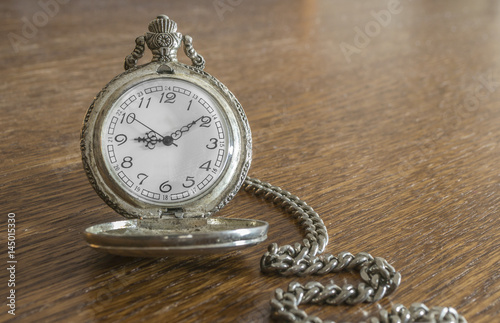 Close up photo of old pocket watch