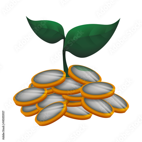 Money sowing symbol icon vector illustration graphic design photo