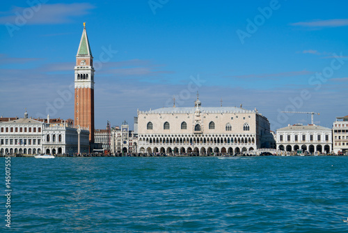Venice lagoon with cityscape, Italy © catuncia